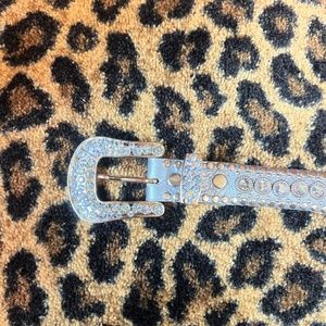Kippys western Swarovski crystal belt 32 1 inch wide